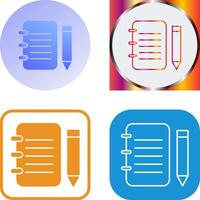 Unique Notepad Icon Design vector