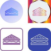 Unique Sandwich Icon Design vector