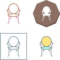 Ancient Chair Icon Design vector