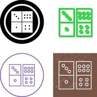 Domino Game Icon Design vector