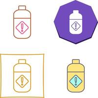 Pesticide Bottle Icon Design vector