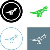 Dinosaur Icon Design vector