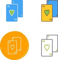 Playing Cards Icon Design vector