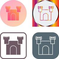 Unique Castle Icon Design vector