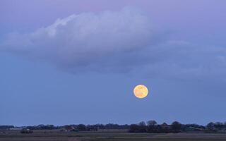 Sky with moon photo