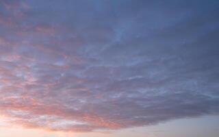 Sky with red-colored clouds photo