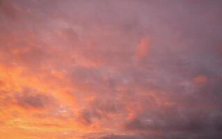 Sky with dramatic clouds photo