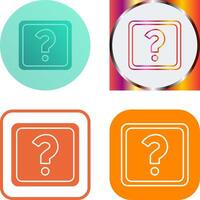 Unique Question Mark Icon Design vector