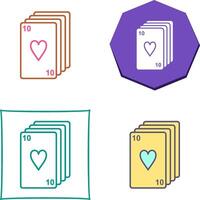 Deck of Cards Icon Design vector