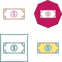 Dollar Bill Icon Design vector