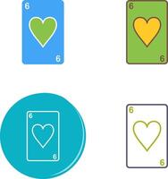 Hearts Card Icon Design vector