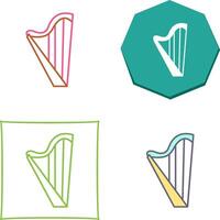 Harp Icon Design vector