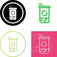 Chocolate Shake Icon Design vector