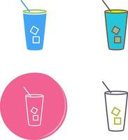 Iced Coffee Icon Design vector