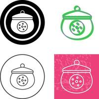 Cookie Jar Icon Design vector