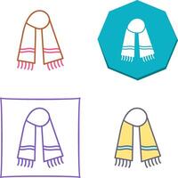 Warm Scarf Icon Design vector