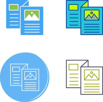 diseño de icono de folleto vector