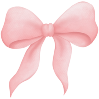 Pink ribbons watercolor clip art png