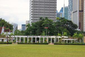 Kuala Lumpur, Malaysia on May 21, 2023. Medan Merdeka or Merdeka Square is located in Kuala Lumpur, Malaysia. photo