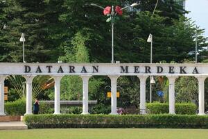 Kuala Lumpur, Malaysia on May 21, 2023. Medan Merdeka is located in Kuala Lumpur, Malaysia. photo