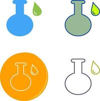 Acidic Liquid Icon Design vector