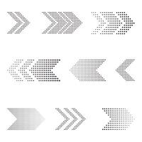 different arrows set vector