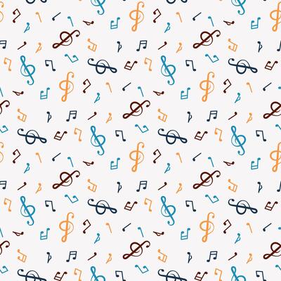 musical notes pattern