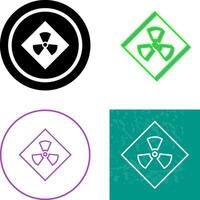 Radiation Icon Design vector