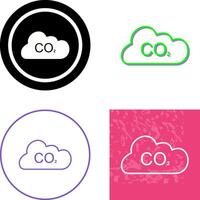 Carbon Dioxide Icon Design vector