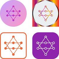 Unique Networks Icon Design vector