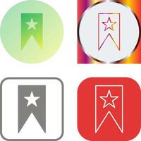 Unique Bookmarking Services Icon Design vector