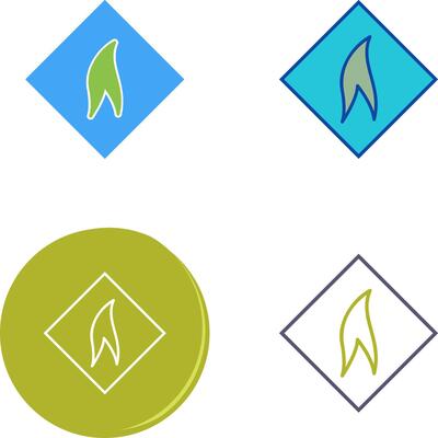 Flammable Material Icon Design