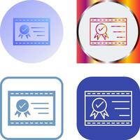 Unique Quality Assurance Icon Design vector