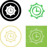 Time Settings Icon Design vector