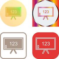 Unique Classroom Board Icon Design vector