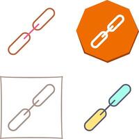 Link Building Icon Design vector