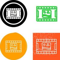 Unique Pictures Reel Icon Design vector