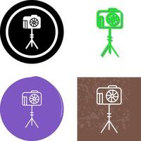 Unique Camera Stand Icon Design vector