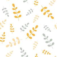 Seamless pattern for background with leaves vector