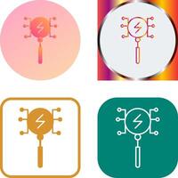 Unique Intelligent Search Icon Design vector