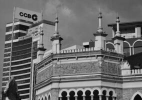 Kuala Lumpur, Malaysia on May 21, 2023. Close up photo of the building. The Sultan Abdul Samad Building is a building located in Kuala Lumpur Malaysia