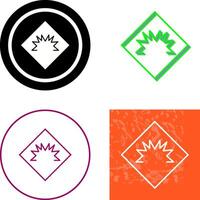 Danger of Welding Flash Icon Design vector