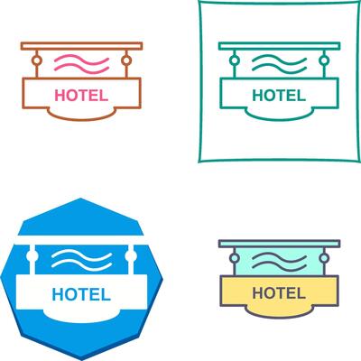 Hotel Sign Icon Design