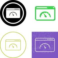 Page Speed Icon Design vector