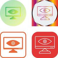 Unique Web Visibility Icon Design vector