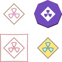 Radiation Icon Design vector