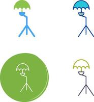 Unique Umbrella Stand Icon Design vector