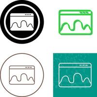 Webpage Statistics Icon Design vector