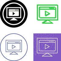 Streaming Icon Design vector