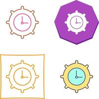 hora ajustes icono diseño vector